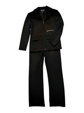 Ralph Lauren Blue label  Black Women's Zip Jacket & Pants Set